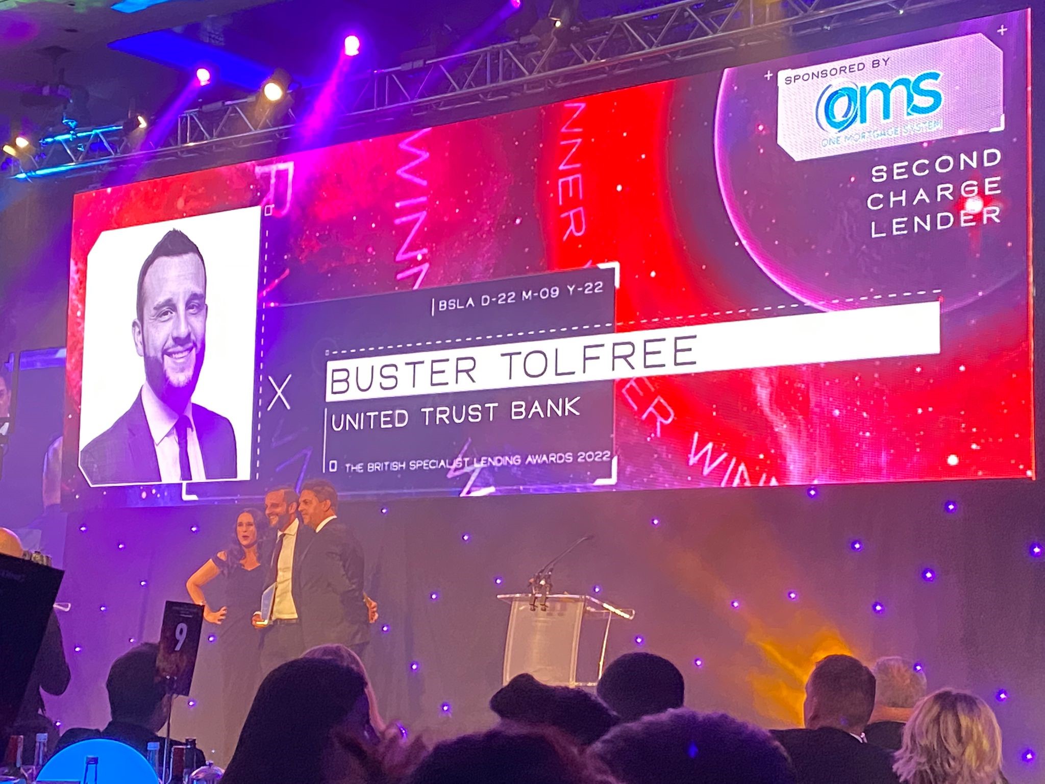 Mike Walters and Buster Tolfree win Top Awards at the British Specialist Lending Awards 2022