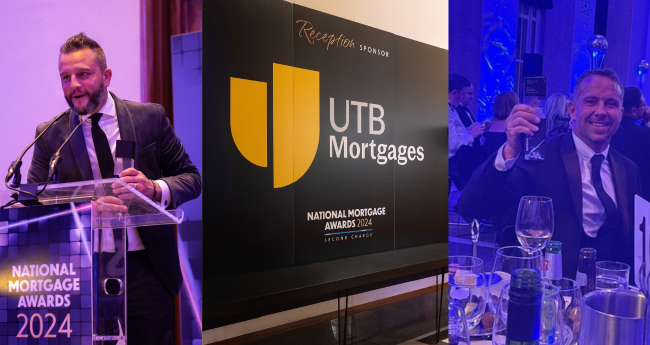 UTB Wins a Hat Trick at the National Mortgage Awards 2024